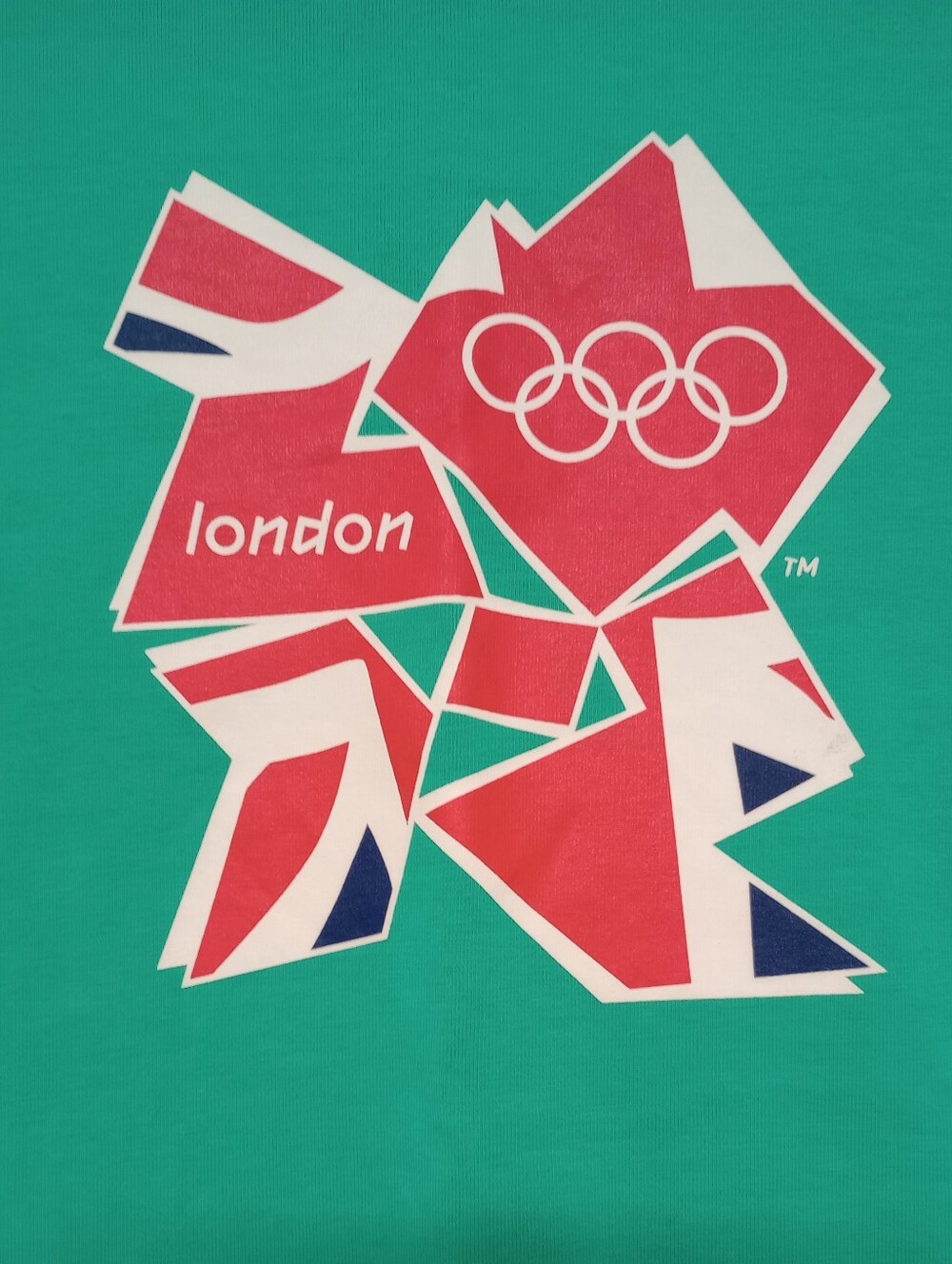Kids Green Official Olympic Graphic Tee, 2012 London, New, 95%cotton 5%elastane